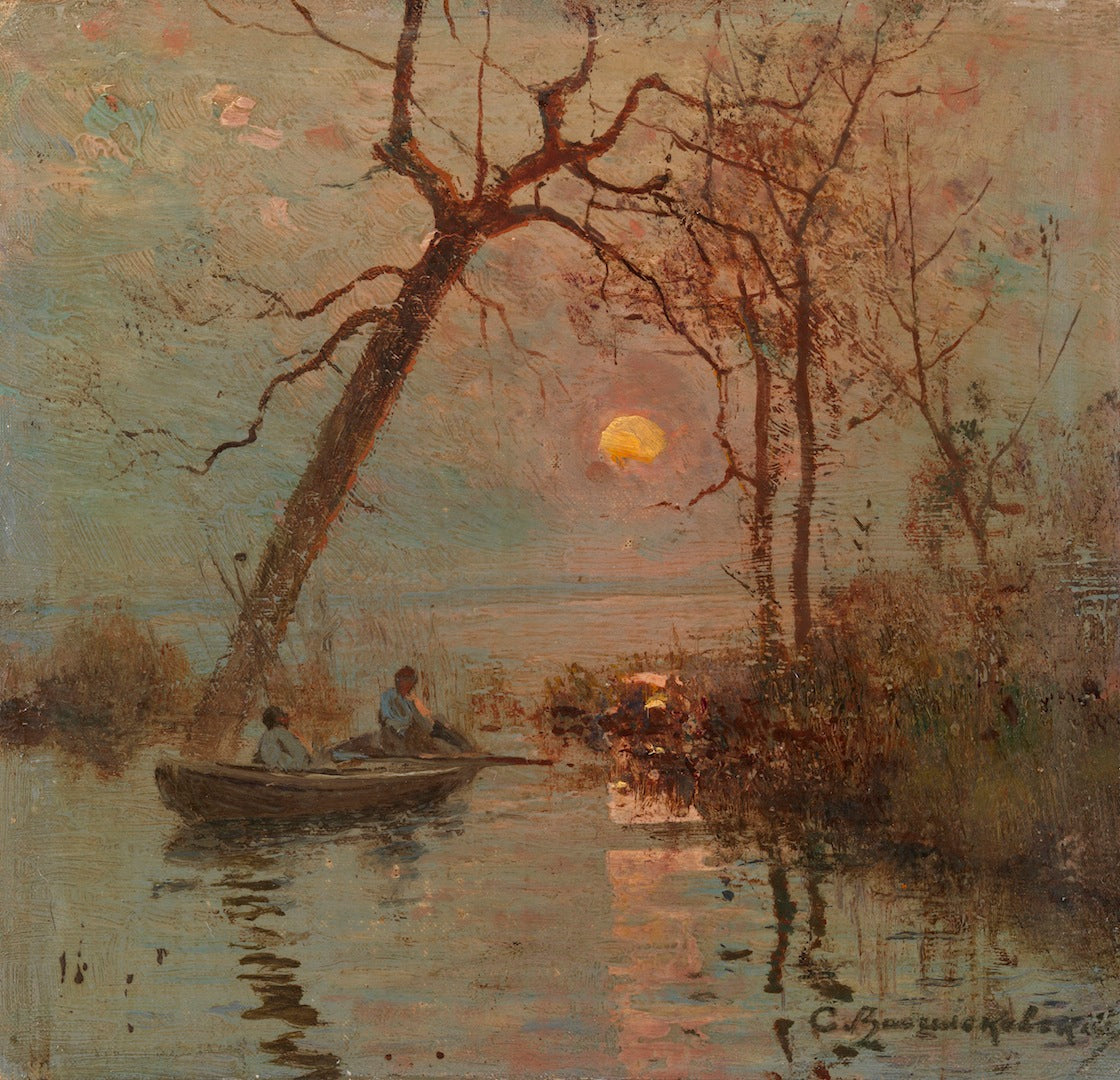 Flood on the Dnieper River by Sergei Ivanovich Vasilkovsky,A3(16x12")Poster