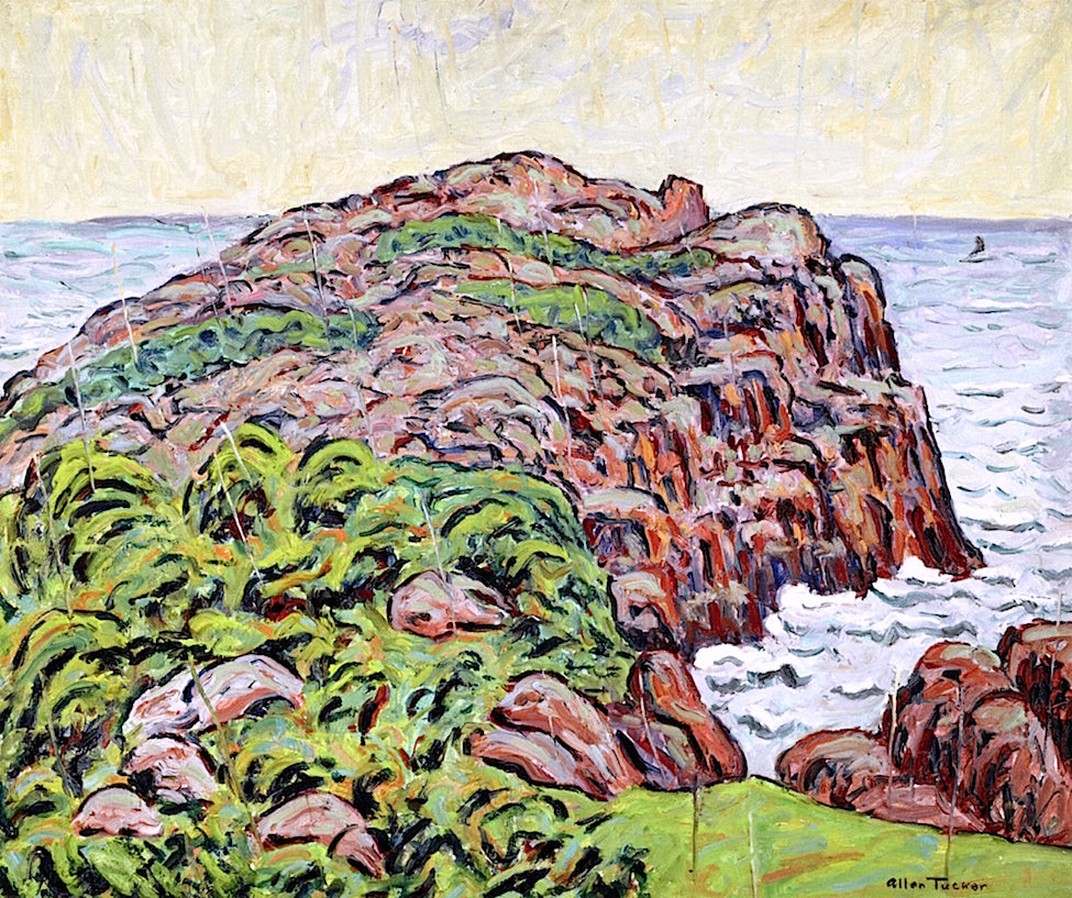 Cape Ann, vintage artwork by Allen Tucker, 12x8" (A4) Poster