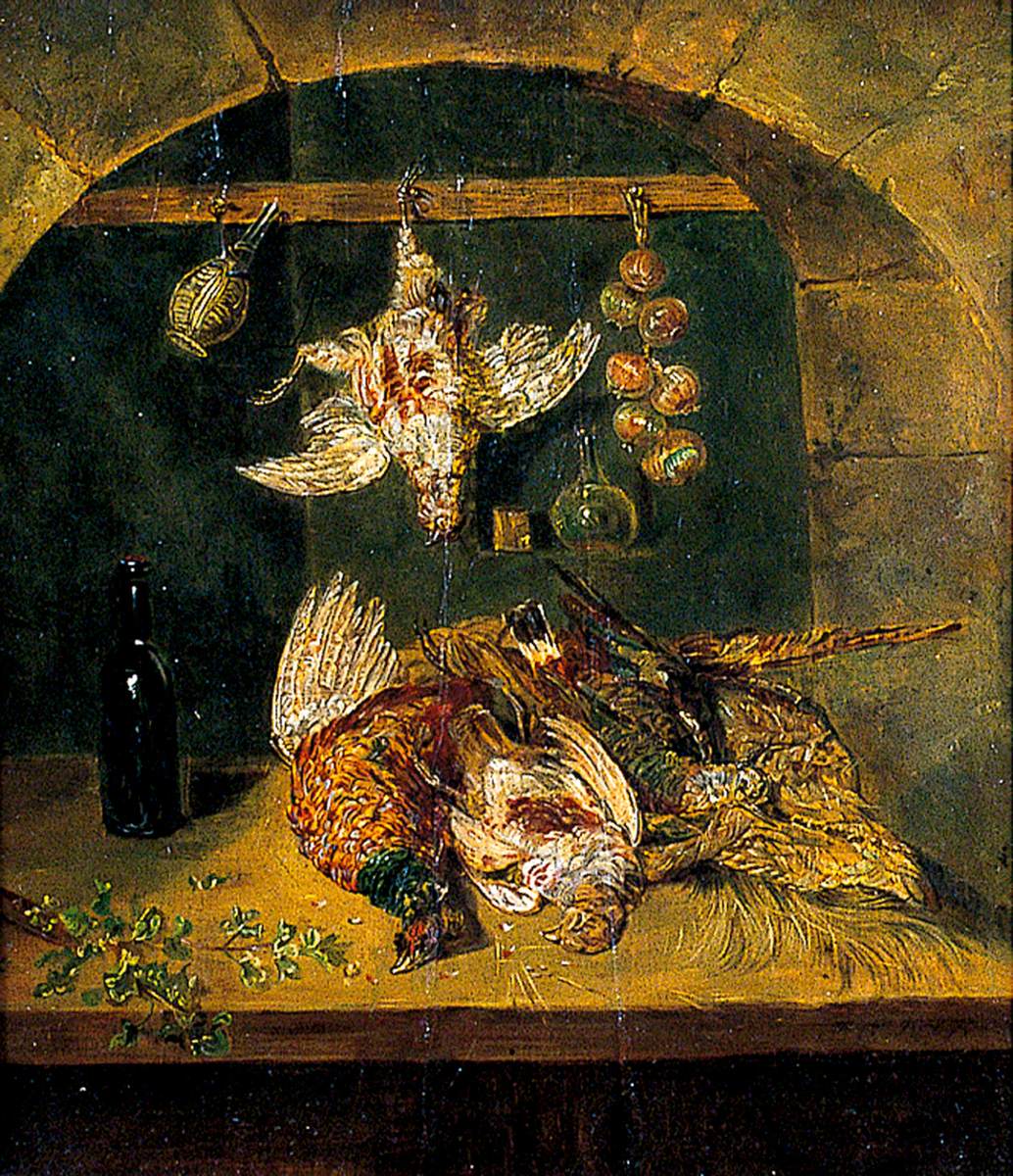 Game with a Flagon and a String of Onions by Emily Stannard,16x12(A3) Poster