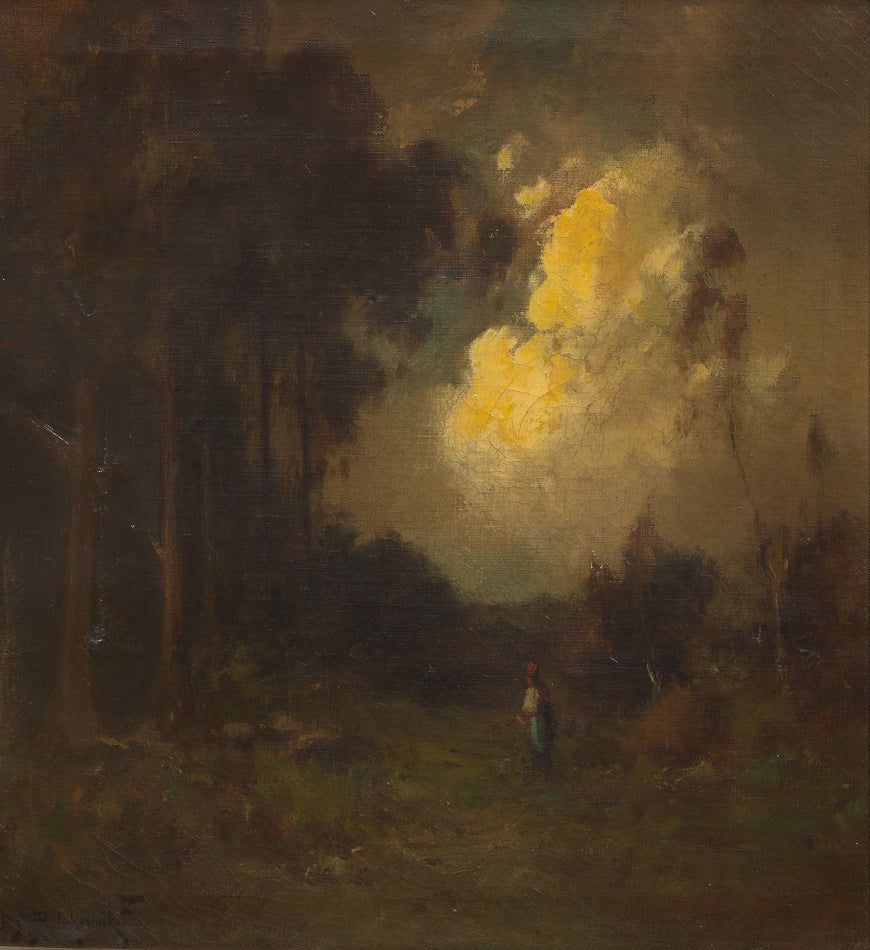 with a figure in a clearing by Alexis Matthew Podchernikoff,16x12(A3) Poster