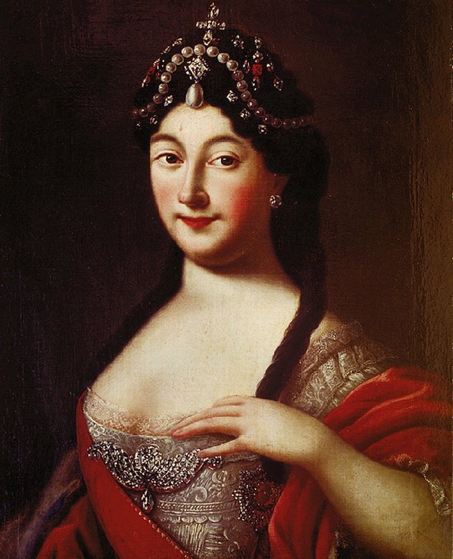 Portrait of Princess Anna Petrovna (1708-1728), Mother of Peter III, vintage artwork by Alexey Petrovich Antropov, 12x8" (A4) Poster