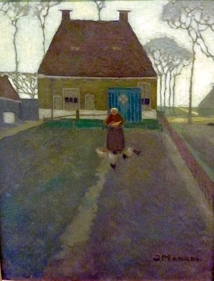 House in De Knipe, vintage artwork by Jan Mankes, 12x8" (A4) Poster