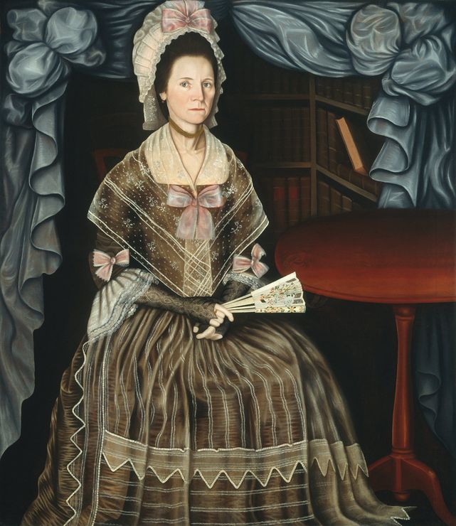 Mrs. Samuel Chandler, vintage artwork by Winthrop Chandler, 12x8" (A4) Poster