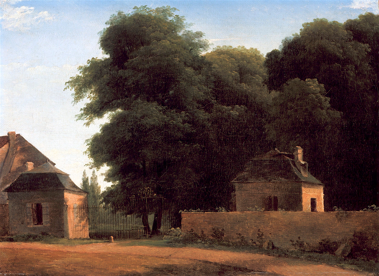 Entry to the Park at St. Cloud, vintage artwork by Jean-Victor Bertin, 12x8" (A4) Poster