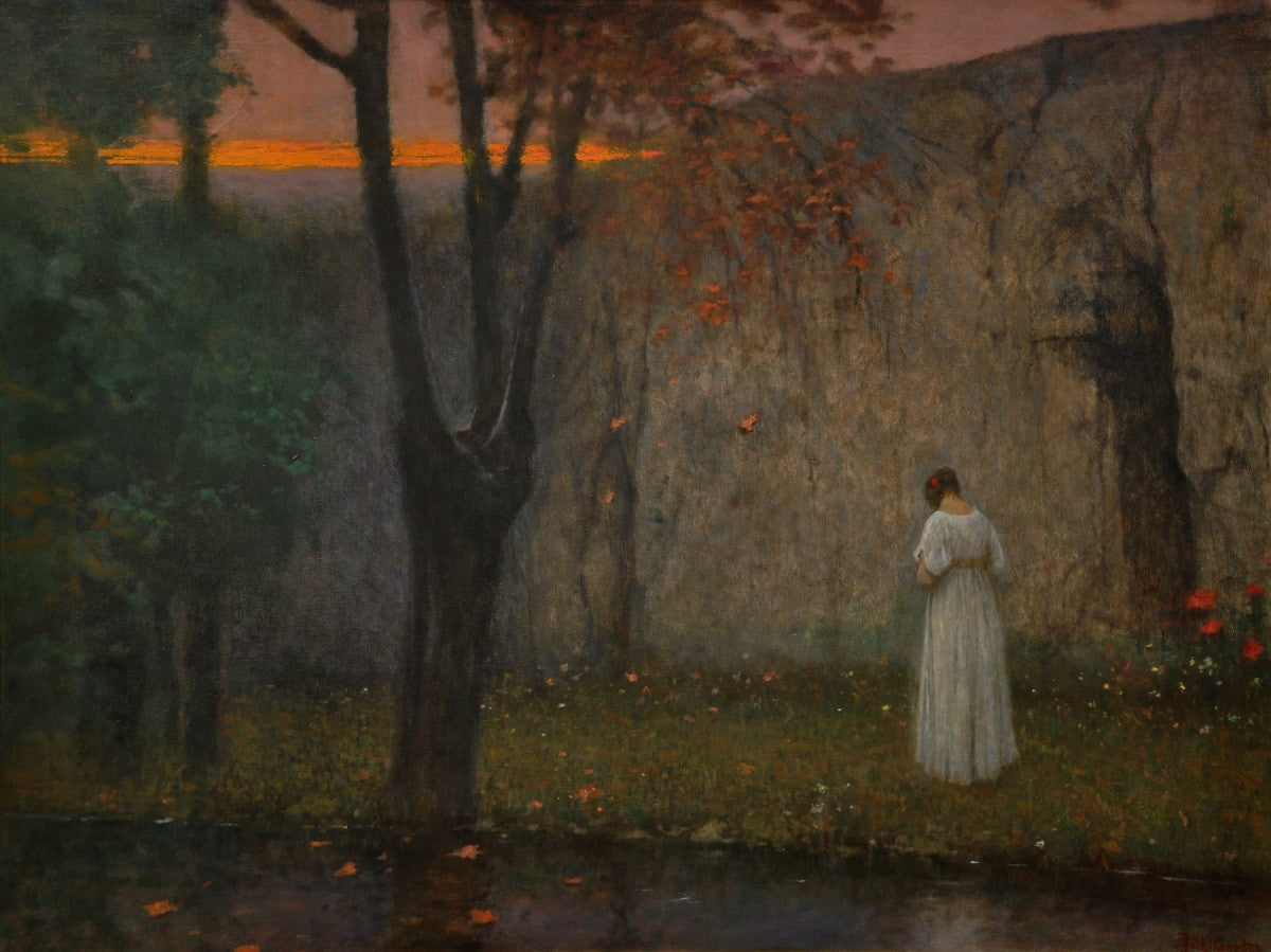 Podzimní červánky, vintage artwork by Jakub Schikaneder, 12x8" (A4) Poster