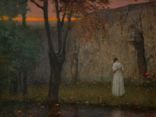 Podzimní červánky, vintage artwork by Jakub Schikaneder, 12x8" (A4) Poster