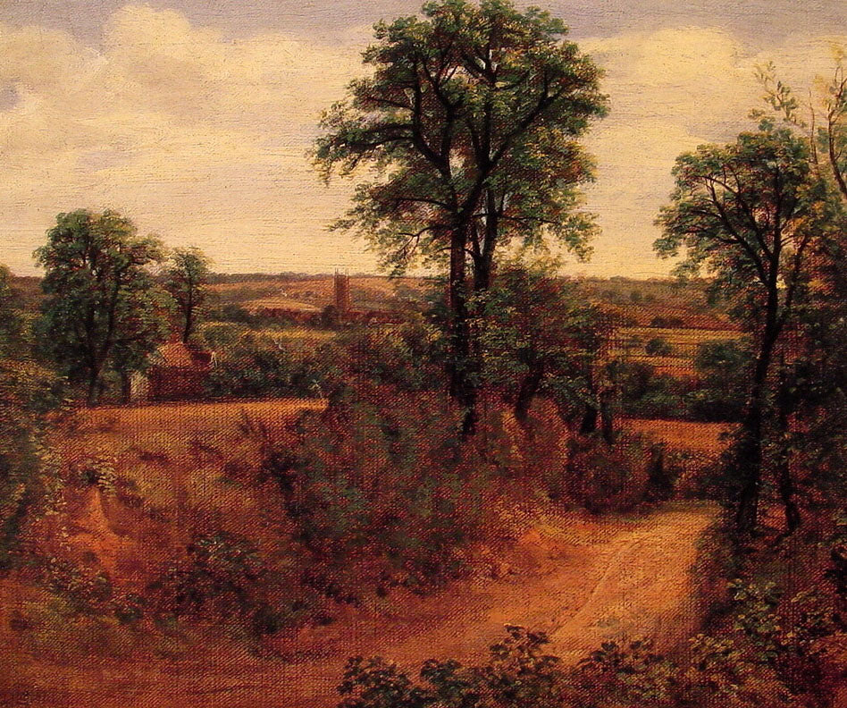 Fen Bridge Lane, vintage artwork by Thomas Gainsborough, 12x8" (A4) Poster