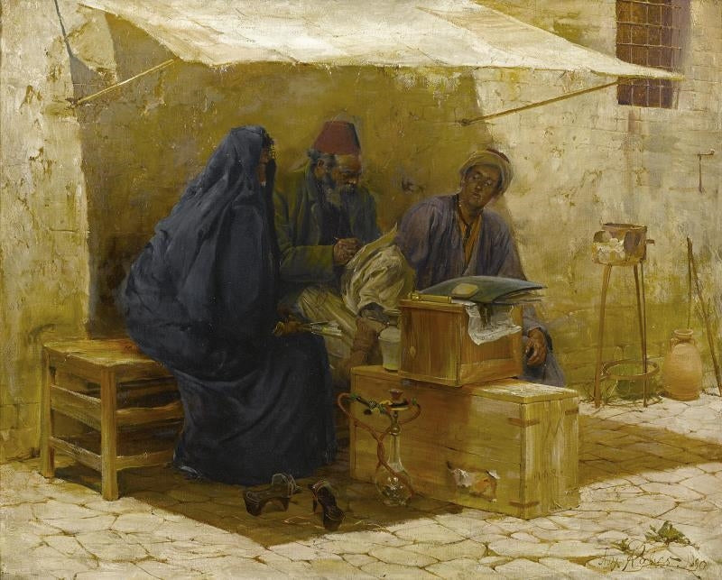 The Scribe by Max Friedrich Ferdinand Rabes,A3(16x12")Poster