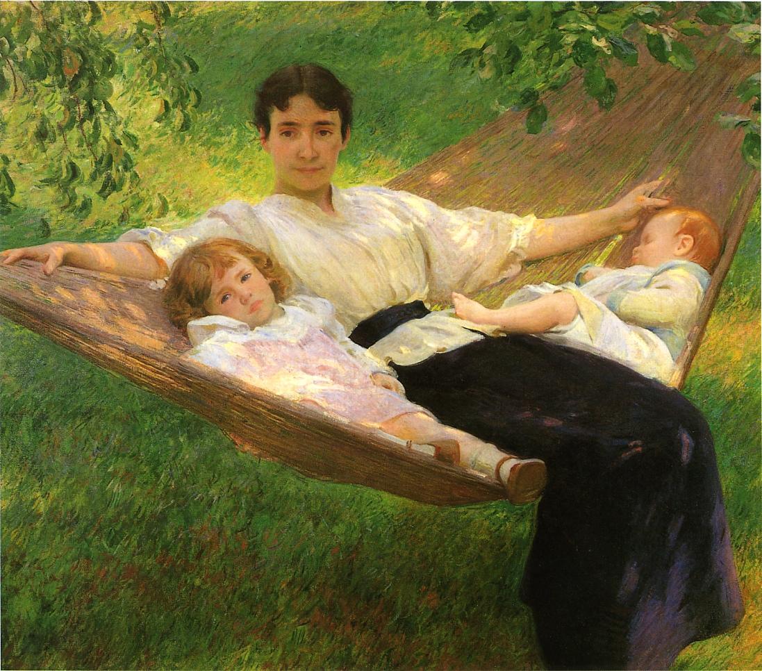 The Hammock by Joseph Rodefer DeCamp,A3(16x12")Poster