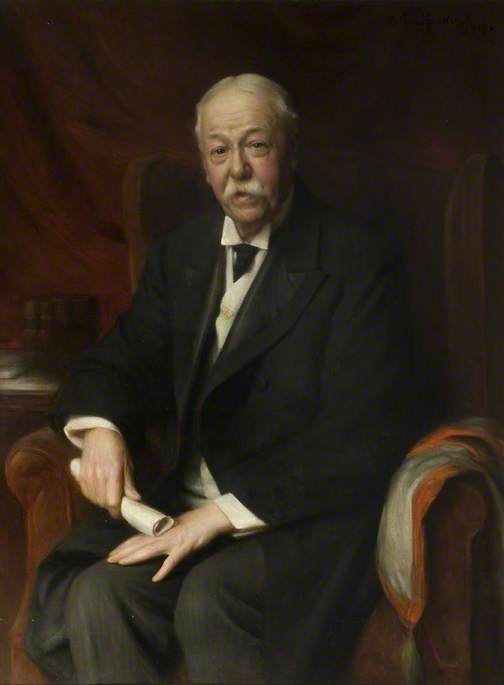 Sir Henry Randall, Director of H. E. Randall Ltd, vintage artwork by Arthur Hacker, 12x8" (A4) Poster