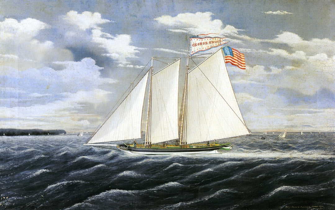 George S. Wood, vintage artwork by James Bard, A3 (16x12") Poster Print