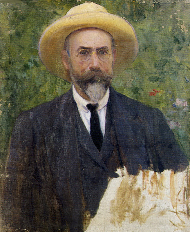 Autorretrato, vintage artwork by Jose Benlliure Gil, 12x8" (A4) Poster