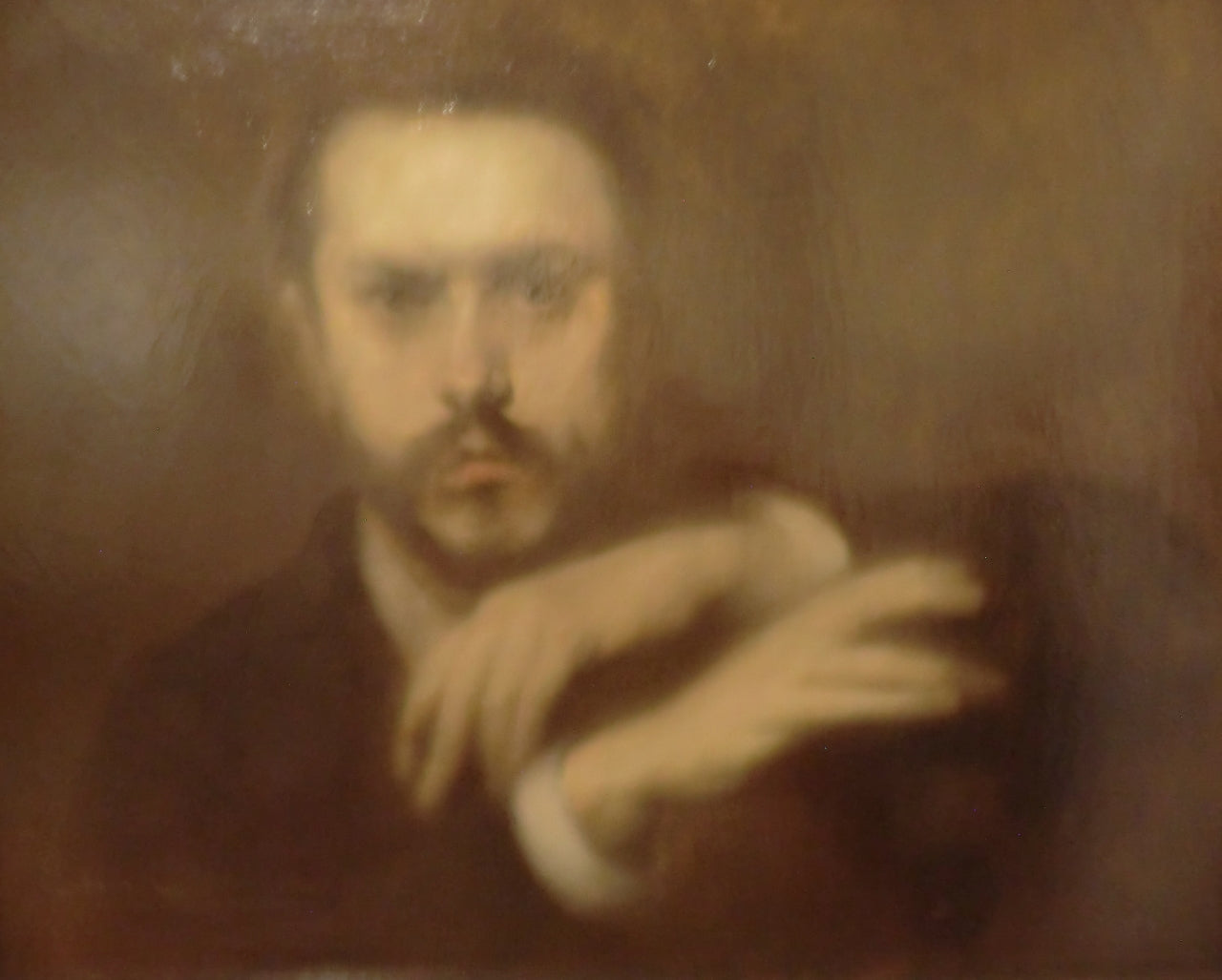 Gustave Geffroy, vintage artwork by Eugène Carrière, 12x8" (A4) Poster
