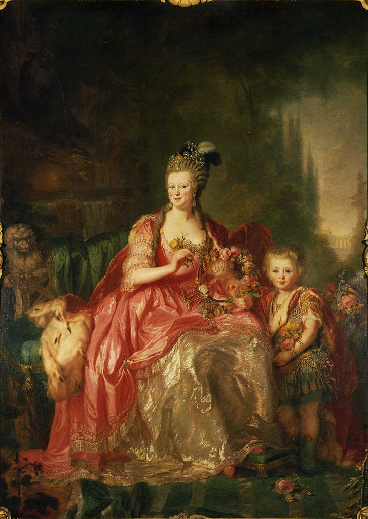 Friederike Luise von Hessen-Darmstadt, vintage artwork by Anna Dorothea Therbusch, 12x8" (A4) Poster