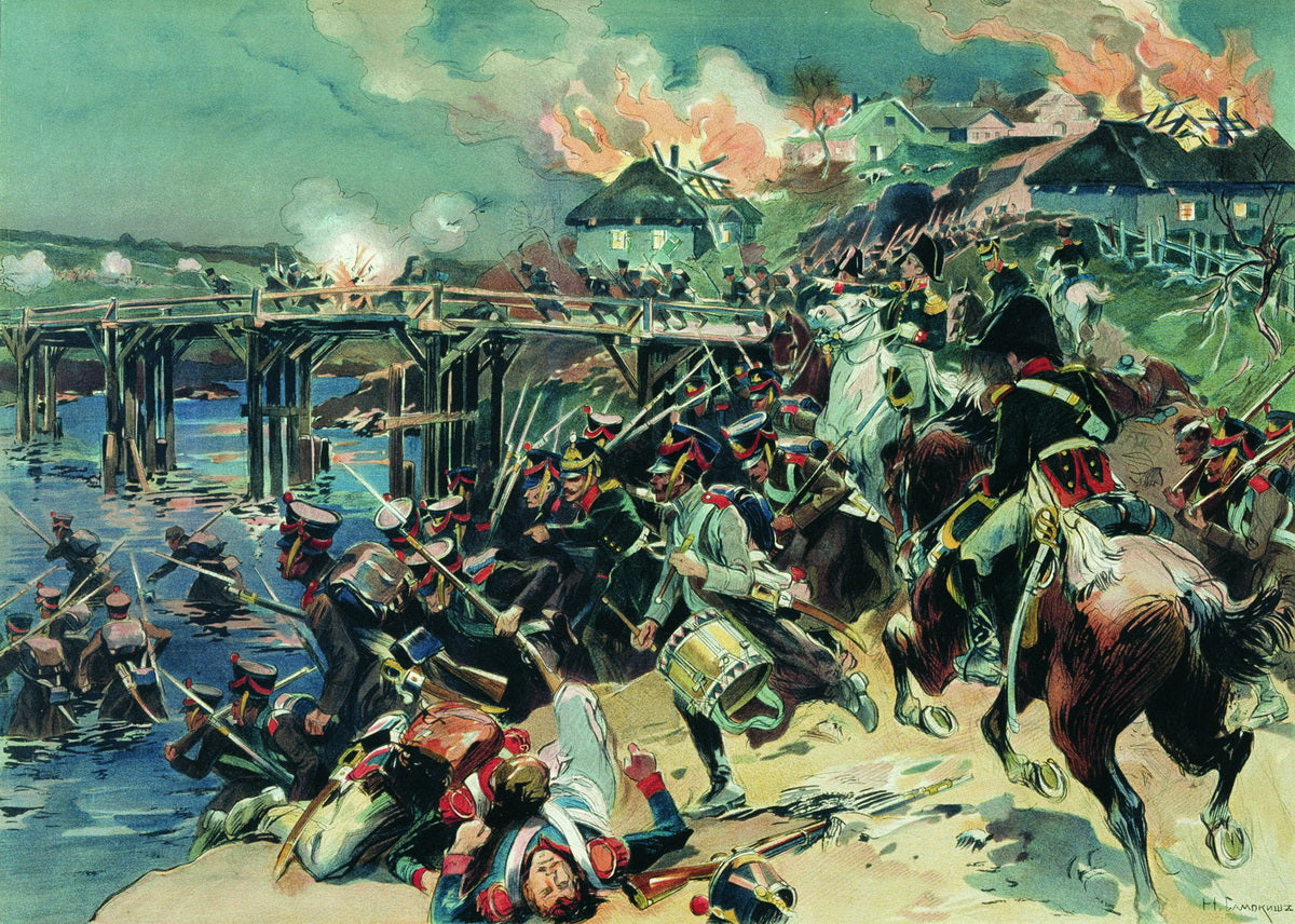 The Storm of Polotsk. October 7, 1812 by Nikolai Samokish,A3(16x12")Poster