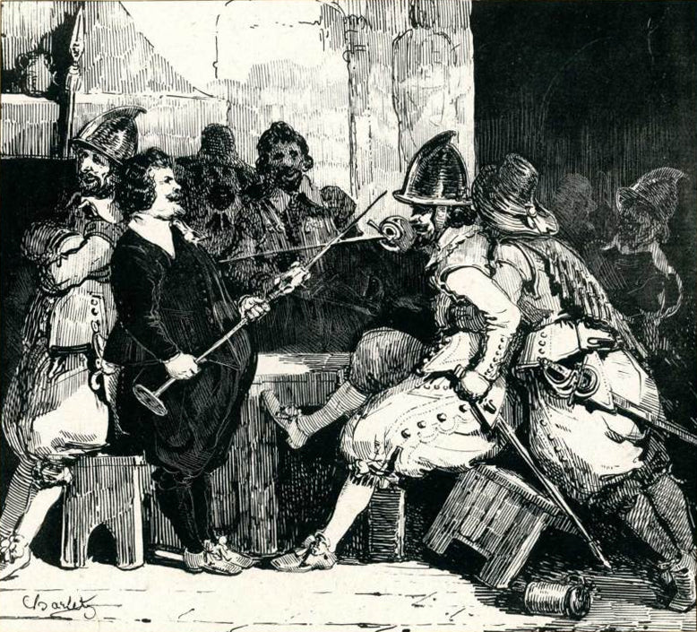 Mousquetaires, vintage artwork by After Nicolas-Toussaint Charlet, A3 (16x12") Poster Print