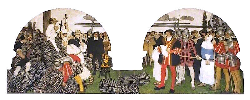 at Braintree, 28 March 1555 by Maurice William Greiffenhagen,A3(16x12")Poster