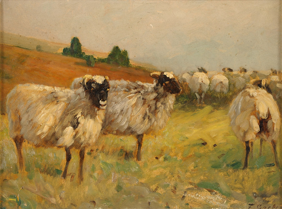 Moorland, vintage artwork by Fritz Grebe, 12x8" (A4) Poster