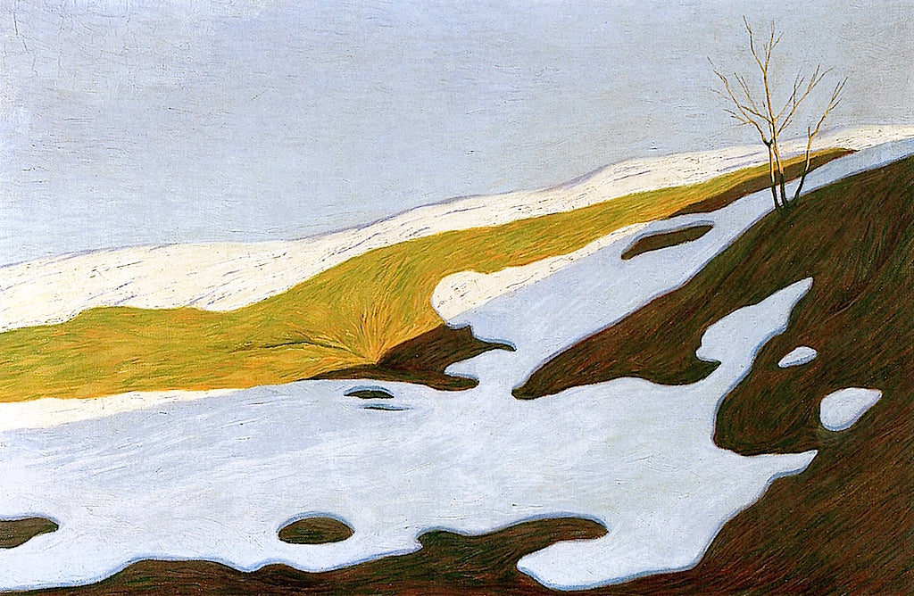 In February, vintage artwork by Hans Emmenegger, 12x8" (A4) Poster