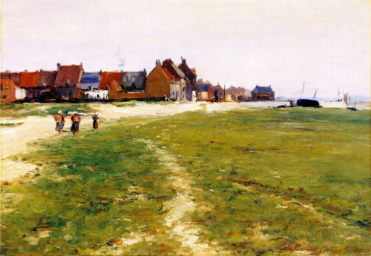 The Brittany Coastline, vintage artwork by Colin Campbell Cooper, 12x8" (A4) Poster