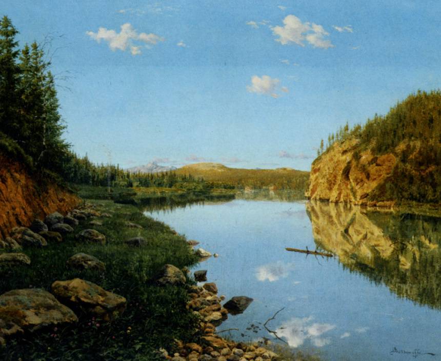 Landscape in the Urals by Boris Bessonov,A3(16x12")Poster