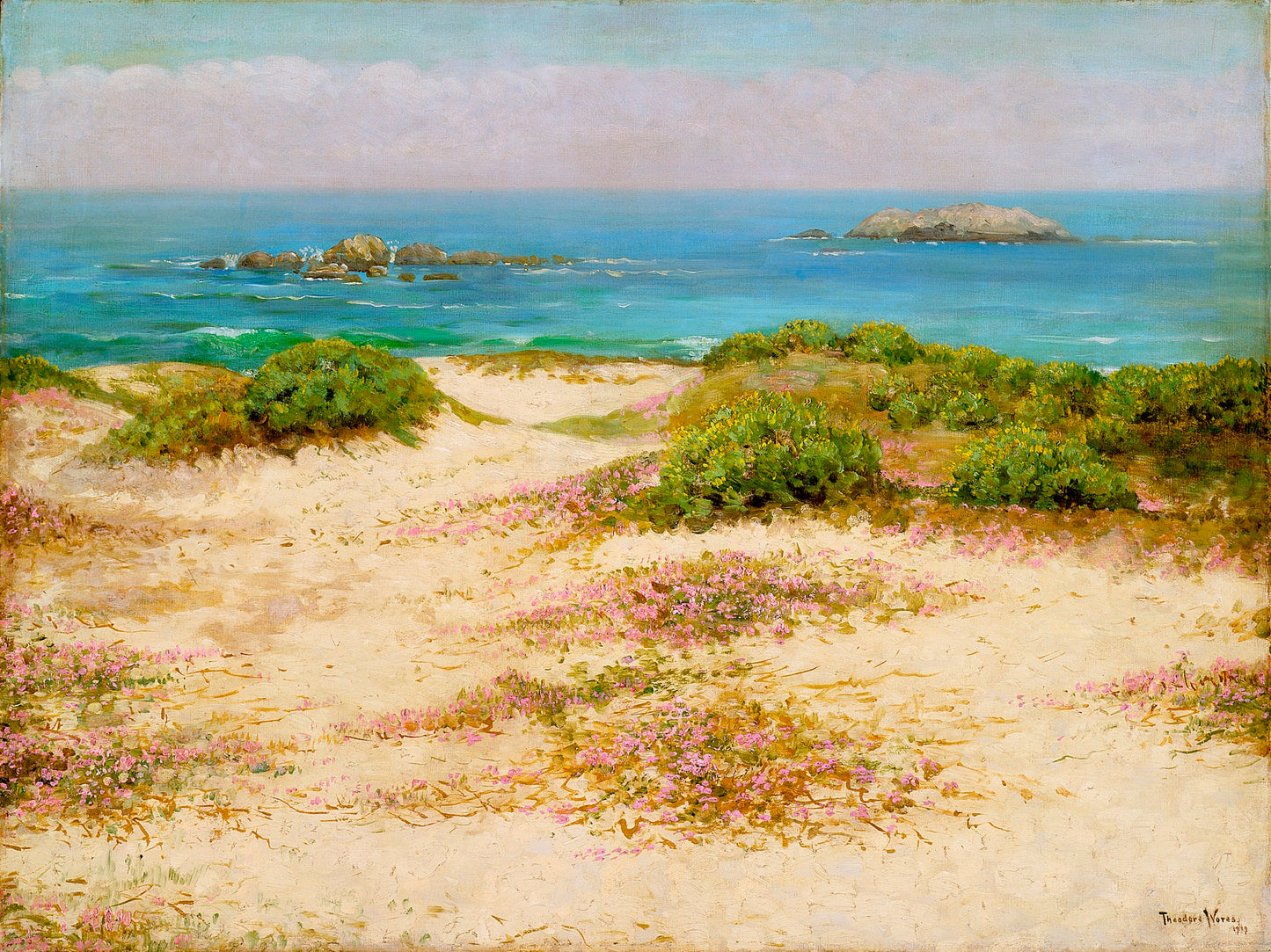 Monterey Coast: 17 Mile Drive by Theodore Wores,A3(16x12")Poster