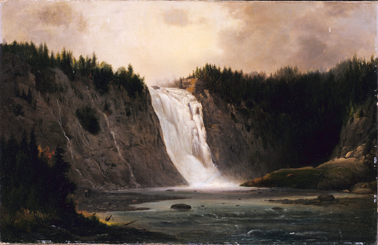Waterfall on Mont-Morency, vintage artwork by Robert Seldon Duncanson, 12x8" (A4) Poster