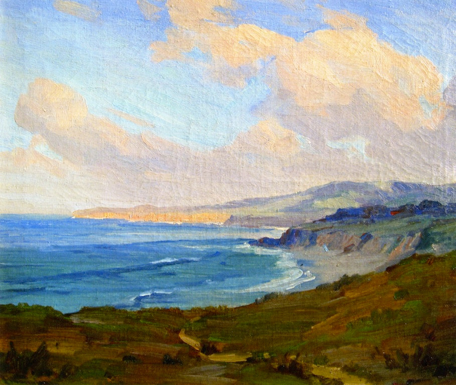 Arch Beach, Laguna, vintage artwork by Jean Mannheim, 12x8" (A4) Poster