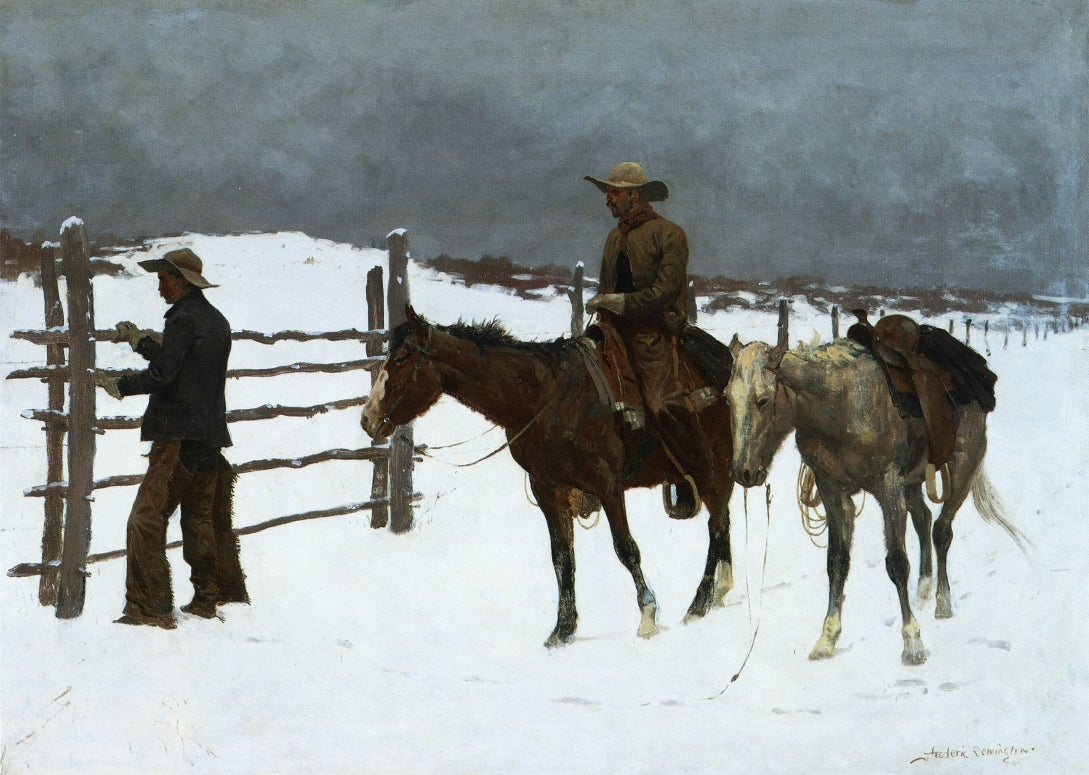 The Fall of the Cowboy by Frederic Remington,A3(16x12")Poster