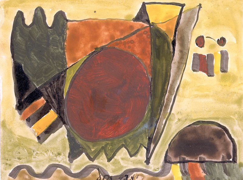 Centerport, vintage artwork by Arthur Dove, 12x8" (A4) Poster