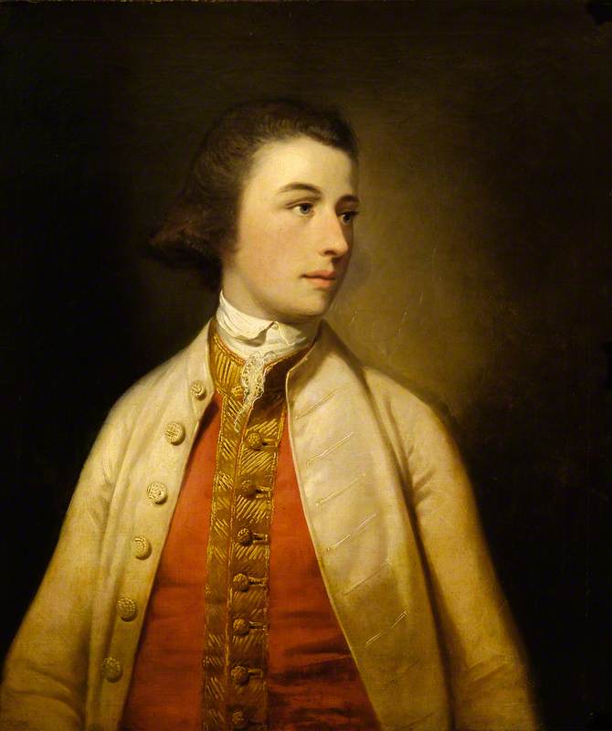 Robert Lovelace (d.1821), of Quiddenham Hall, Norfolk, vintage artwork by Tilly Kettle, 12x8" (A4) Poster