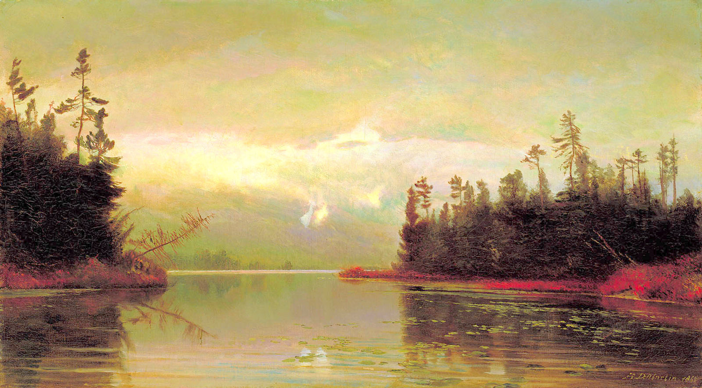 North Woods Lake, vintage artwork by Homer Dodge Martin, 12x8" (A4) Poster