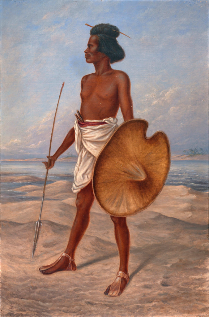 Nubian, vintage artwork by Antonio Zeno Shindler, 12x8" (A4) Poster