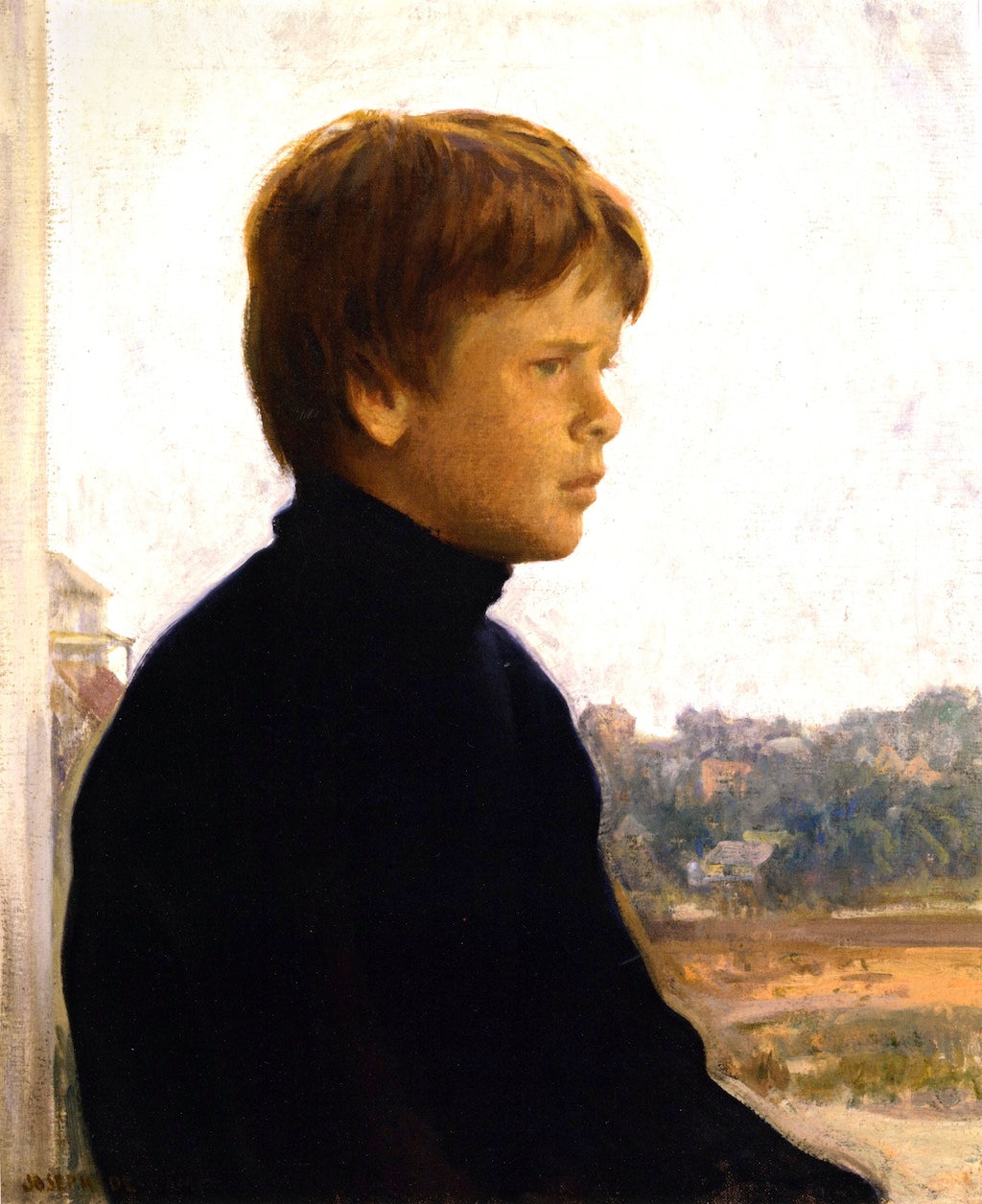Portrait of a Boy (Ted) by Joseph Rodefer DeCamp,A3(16x12")Poster