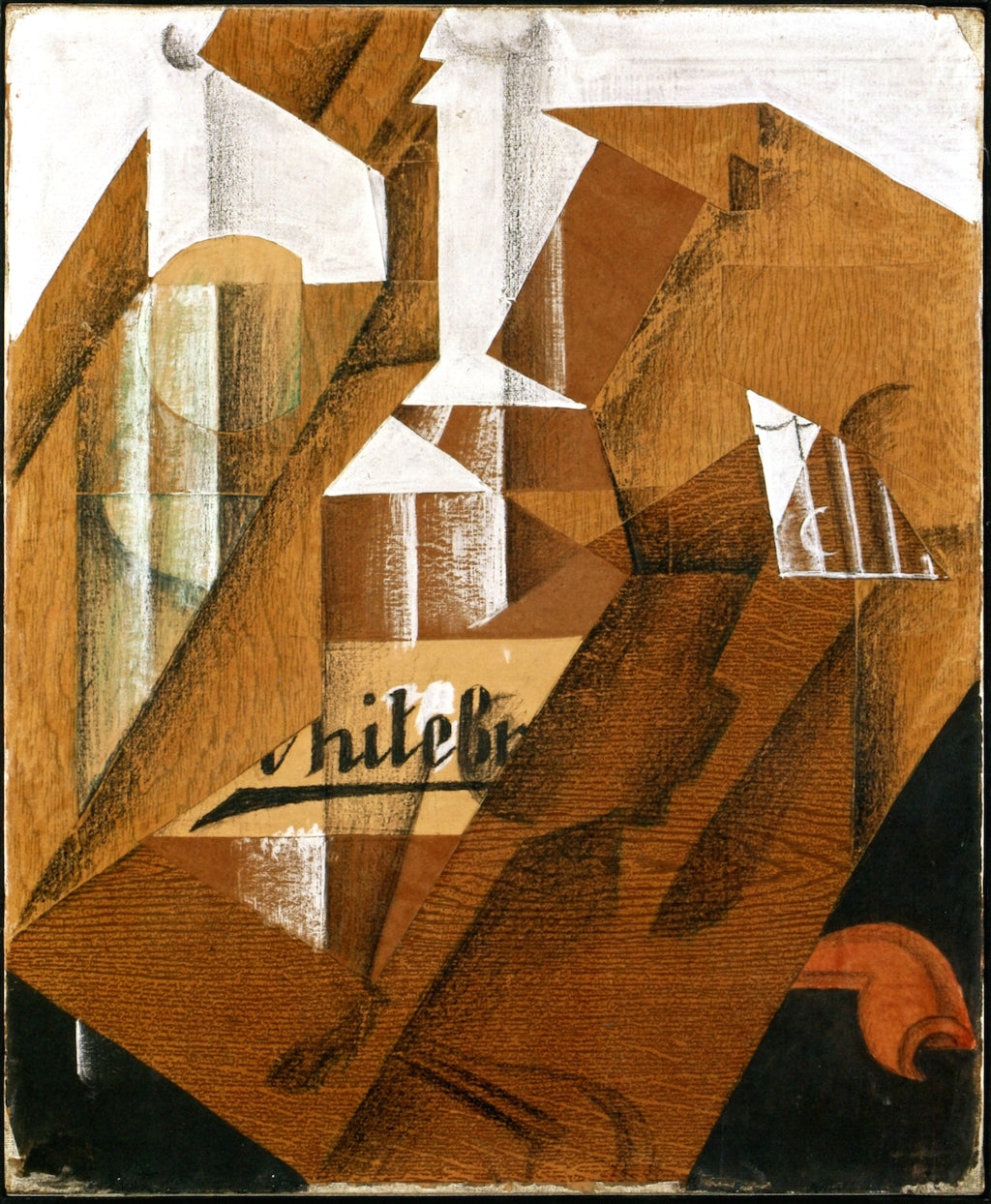 The Bottle, vintage artwork by Juan Gris, 12x8" (A4) Poster