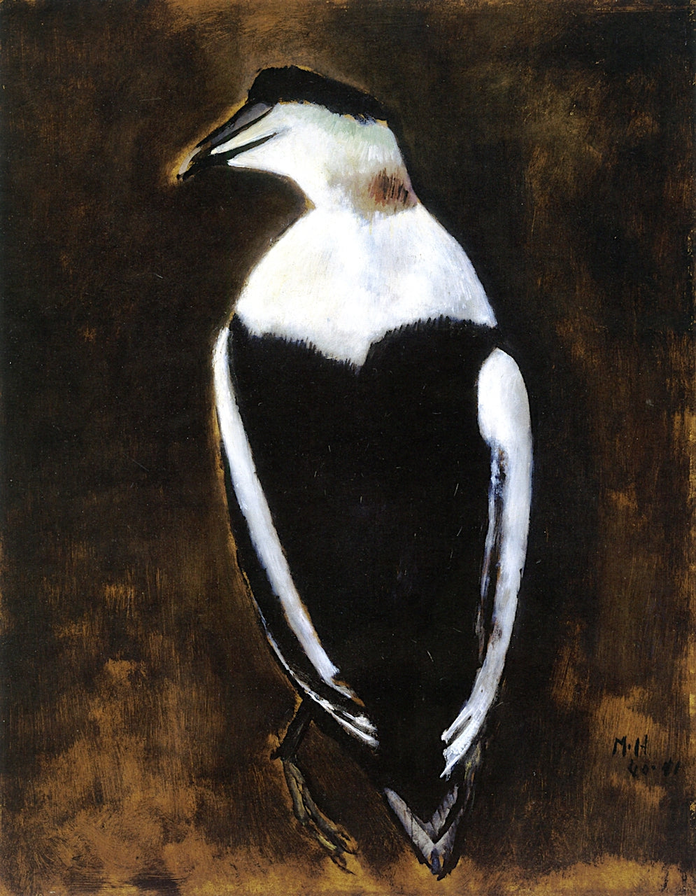 Black Duck, vintage artwork by Marsden Hartley, 12x8" (A4) Poster