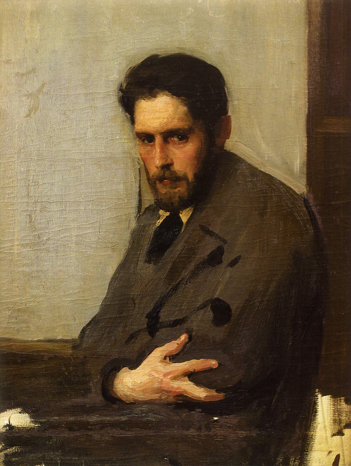 Portrait of Painter G. Ziss, vintage artwork by Alexander Murashko, 12x8" (A4) Poster