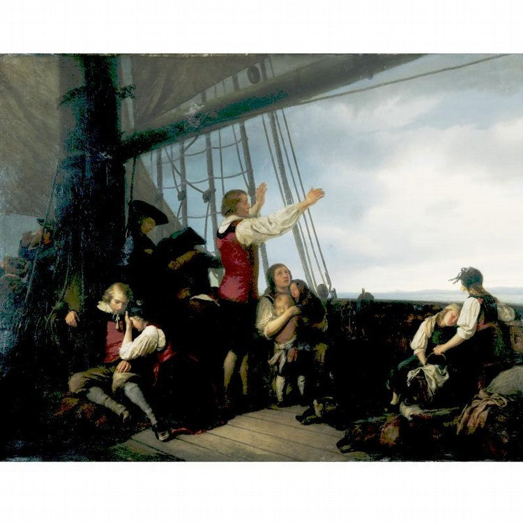 Farewell to the homeland, vintage artwork by Wilhelm Koller, 12x8" (A4) Poster