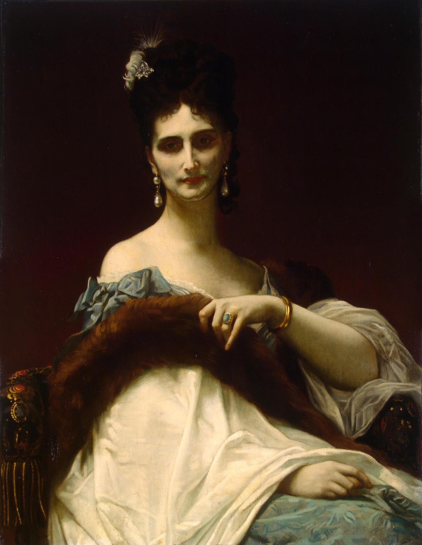 Countess de Koller, nee Maria Riznich, vintage artwork by Alexandre Cabanel, 12x8" (A4) Poster