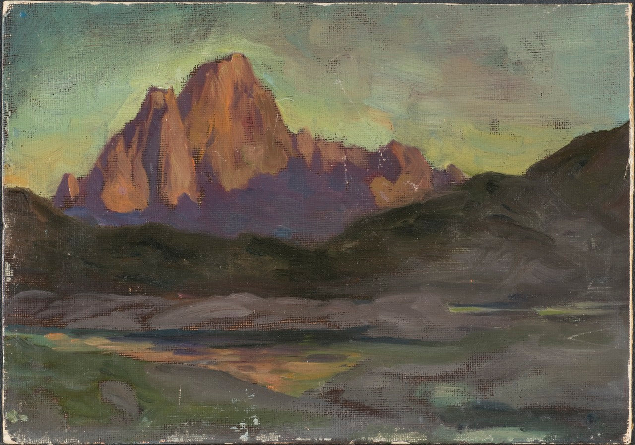 Vaagakallen. Study from Lofoten, vintage artwork by Anna Boberg, 12x8" (A4) Poster