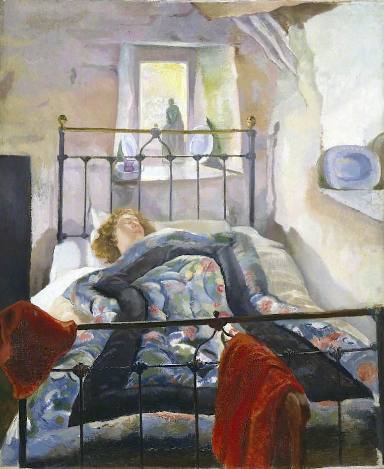 The Eiderdown, vintage artwork by Sydney William Carline, 12x8" (A4) Poster