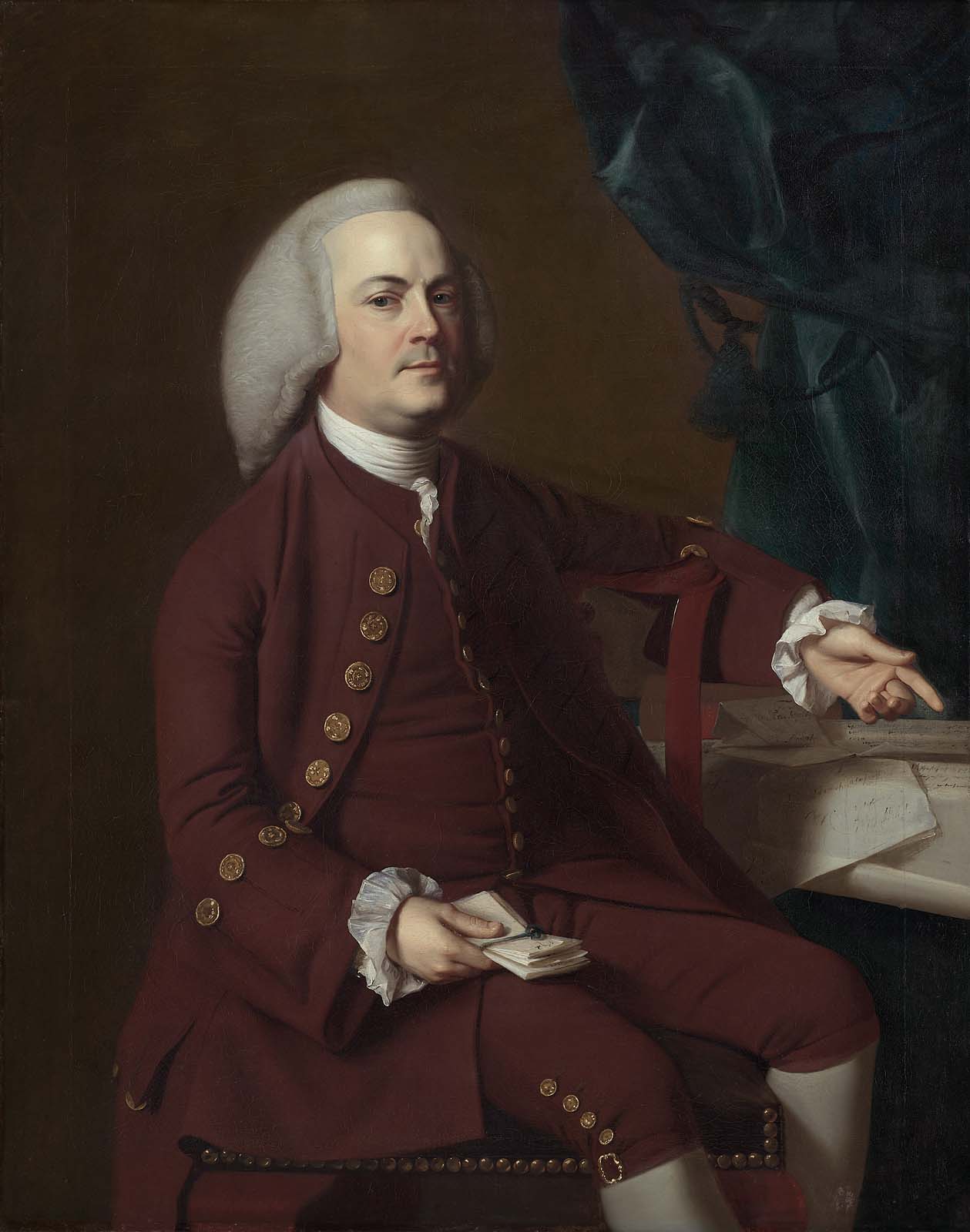 Isaac Royall, vintage artwork by John Singleton Copley, 12x8" (A4) Poster