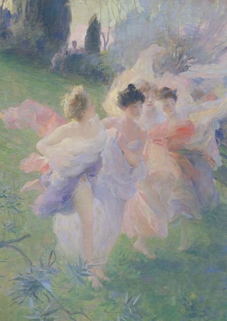 Surprise Dance, vintage artwork by Antoine Calbet, 12x8" (A4) Poster