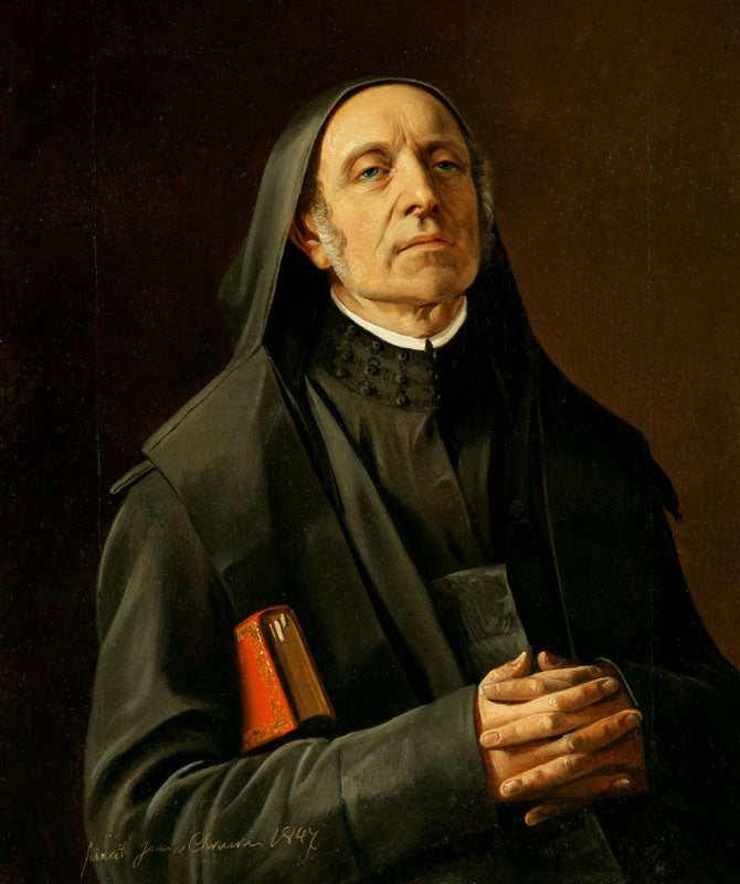 Monk Vikenty Lisovsky, vintage artwork by Ivan Khrutsky, A3 (16x12") Poster Print
