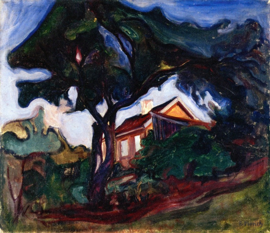 The Apple Tree, vintage artwork by Edvard Munch, 12x8" (A4) Poster