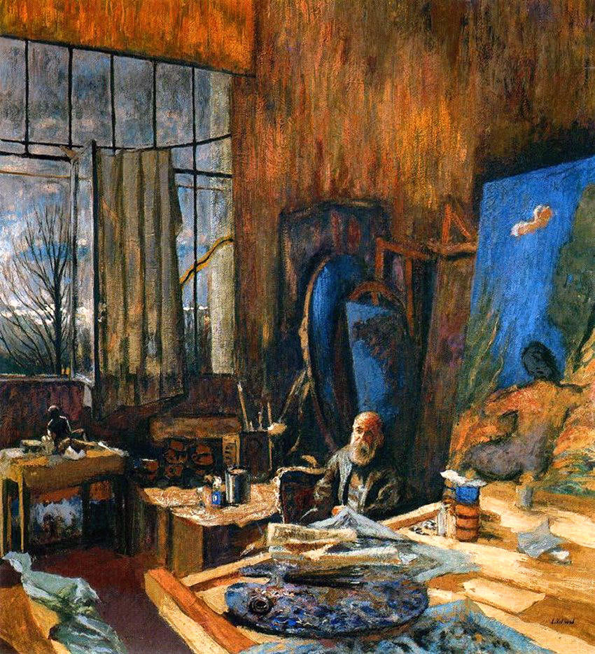Edouard Vuillard in his Atelier by Ker Xavier Roussel,A3(16x12")Poster