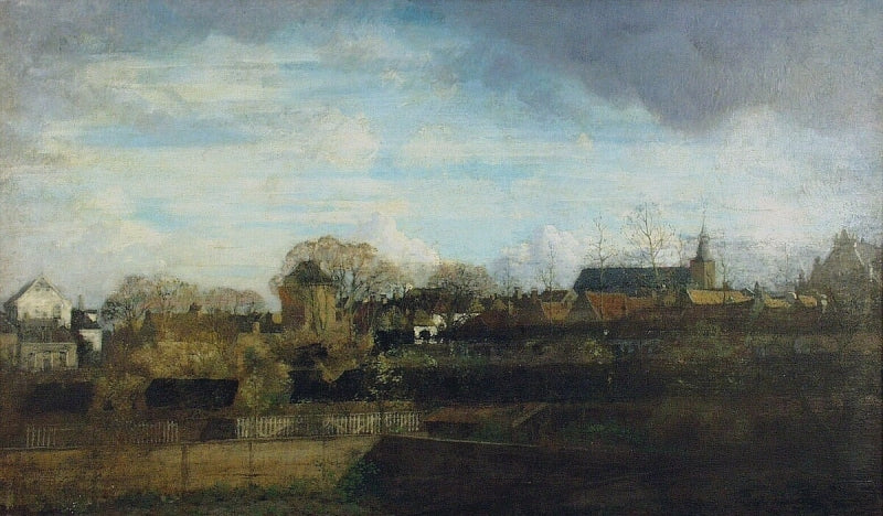 Hattem, vintage artwork by Jan Voerman, Sr, 12x8" (A4) Poster