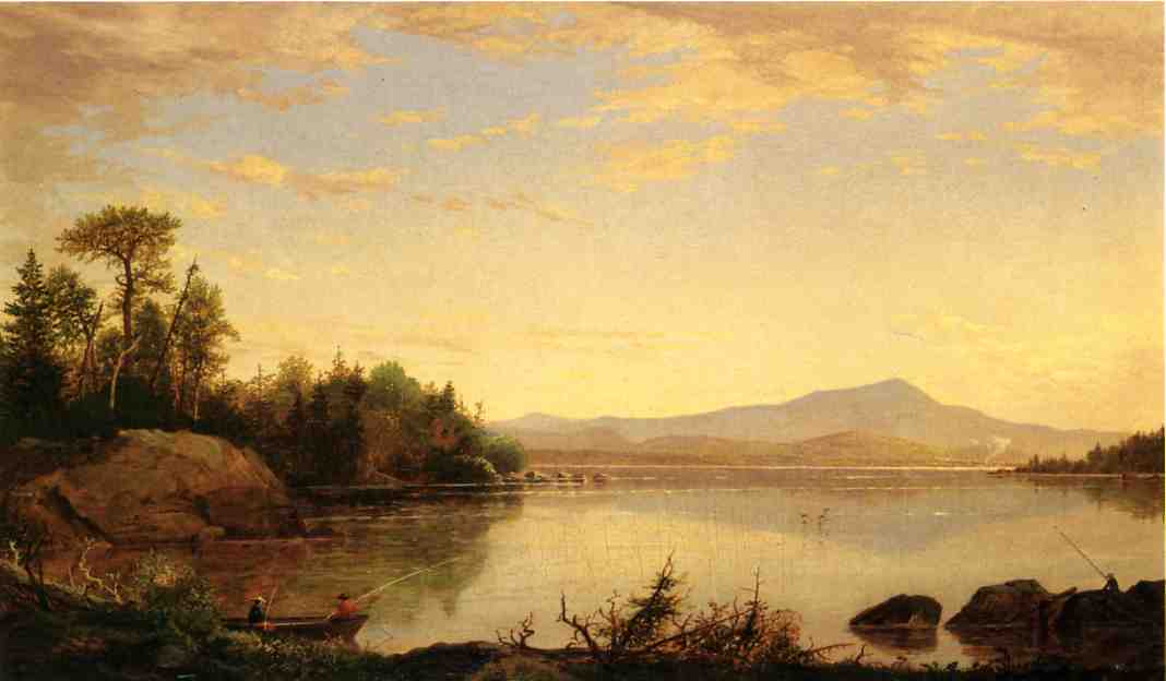 Moat Mountain, New Hampshire, vintage artwork by Francis Seth Frost, 12x8" (A4) Poster