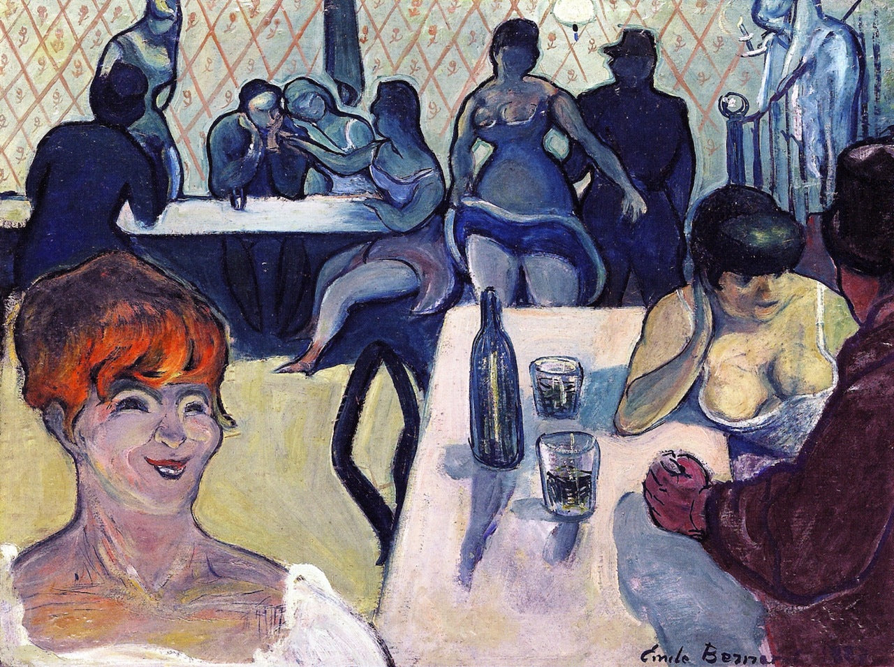 Cabaret Scene by Emile Bernard,A3(16x12")Poster