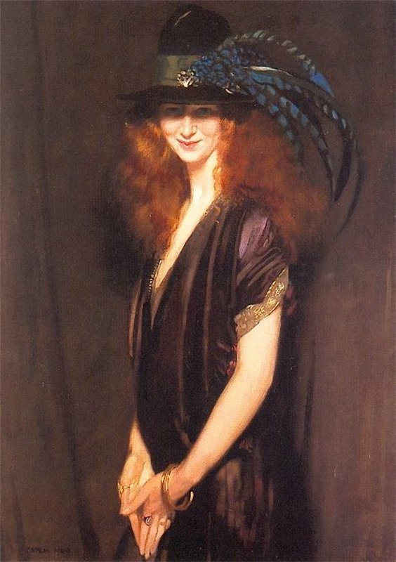 a picture of Miss Elvery by Sir William Orpen, R.A., R.H.A.,16x12(A3) Poster